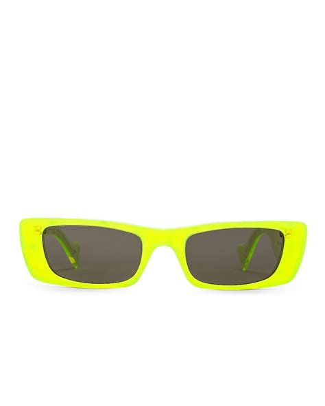 neon yellow gucci sunglasses